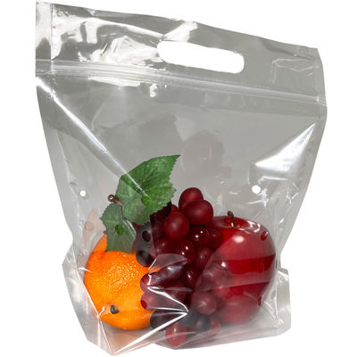 La plastica della serratura dello zip ha stampato le borse a chiusura lampo con Logo Fruit Stand Up Pouch con la maniglia